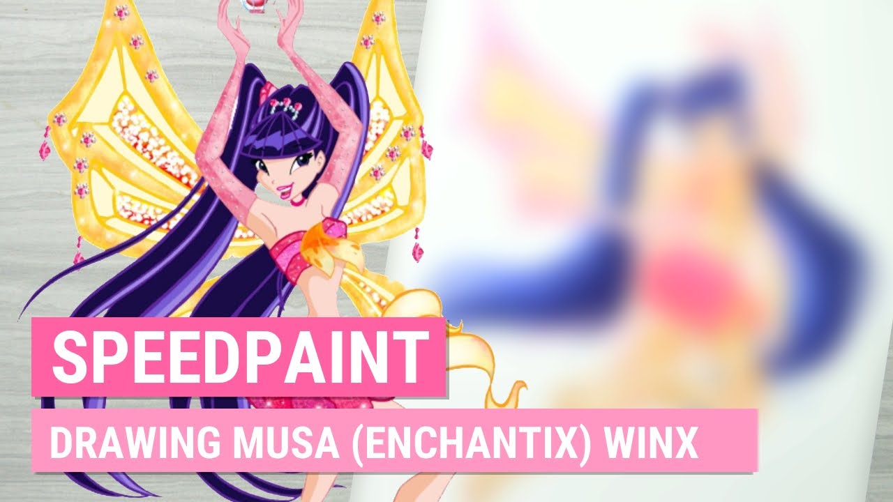 Drawing MUSA (Enchantix) from WINX CLUB in My Style | Marker Speedpaint | iiKiui