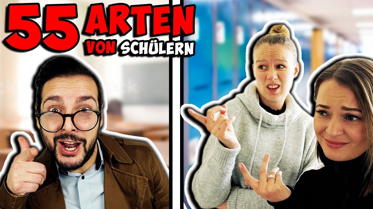 55 Arten von SCHÜLERN in verschiedensten Situationen!