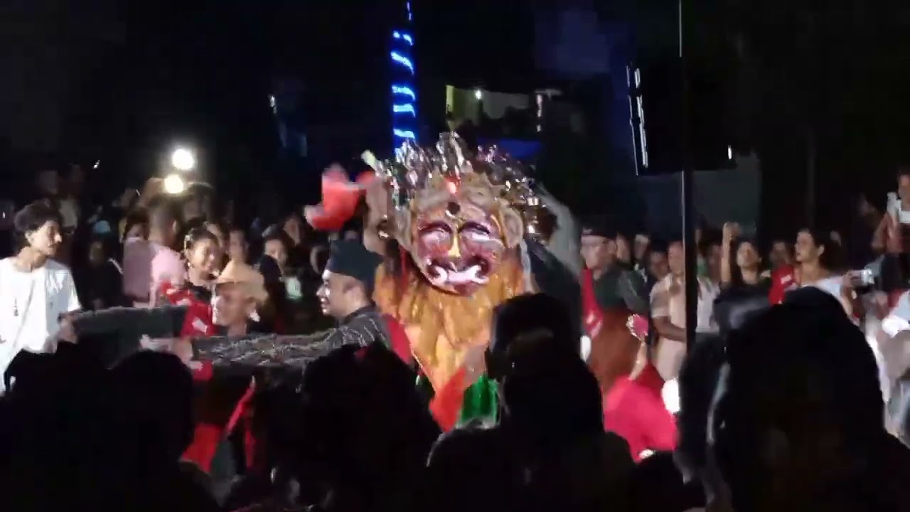 Traditional lakhe dance popular in Lumbini zone as seen at Lakhanchok, Bhairahawa...