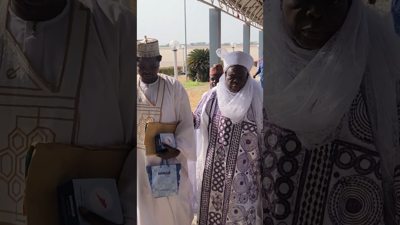 Arrival of the Chief Imam of Ilorin and the Chief Imam of Offa from Abuja to Ilorin.