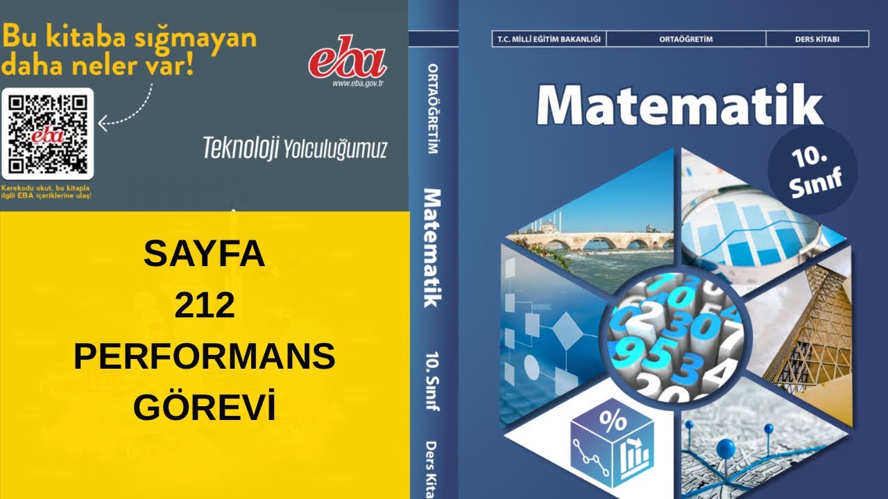 10. Sınıf MEB Matematik kitabı Sayfa 212 Performans Görevi