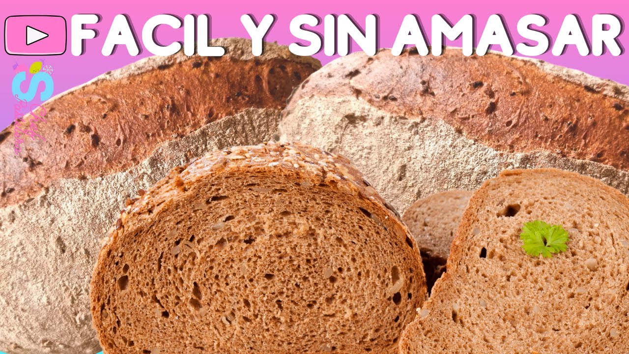 PAN 100% INTEGRAL SIN AMASAR, Receta INFALIBLE |Sandra ChefPastelera