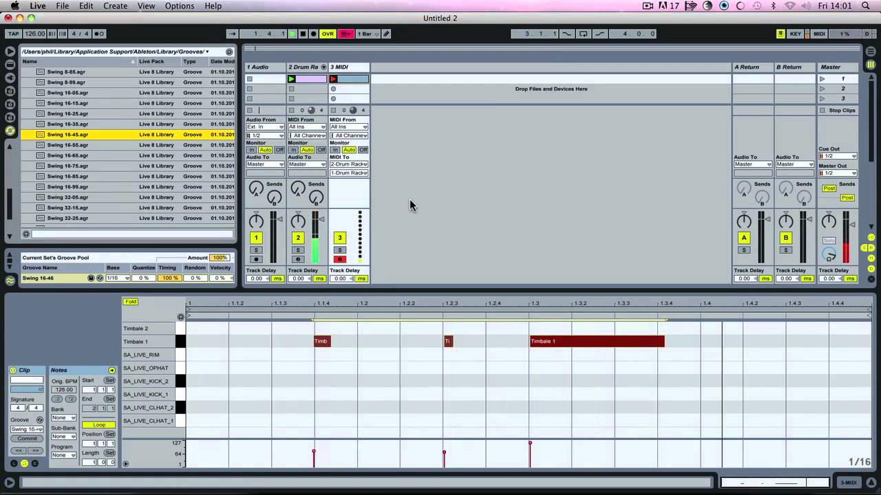 Ableton Tutorial - How To Produce Dub Music - Drums