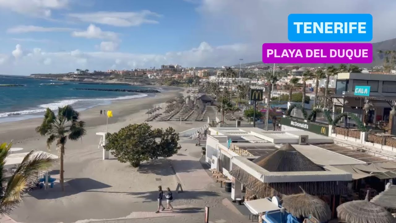 [4K][03 MARTIE 2026] TENERIFE, COSTA ADEJE 🇪🇸SPANIA - PLAJA PLAYA DEL DUQUE