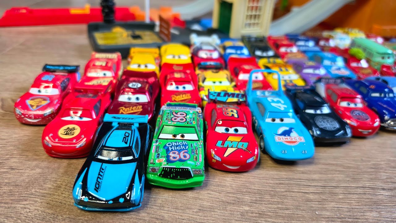 Обзор гоночного трека Disney Pixar Cars | Молния Маккуин и друзья