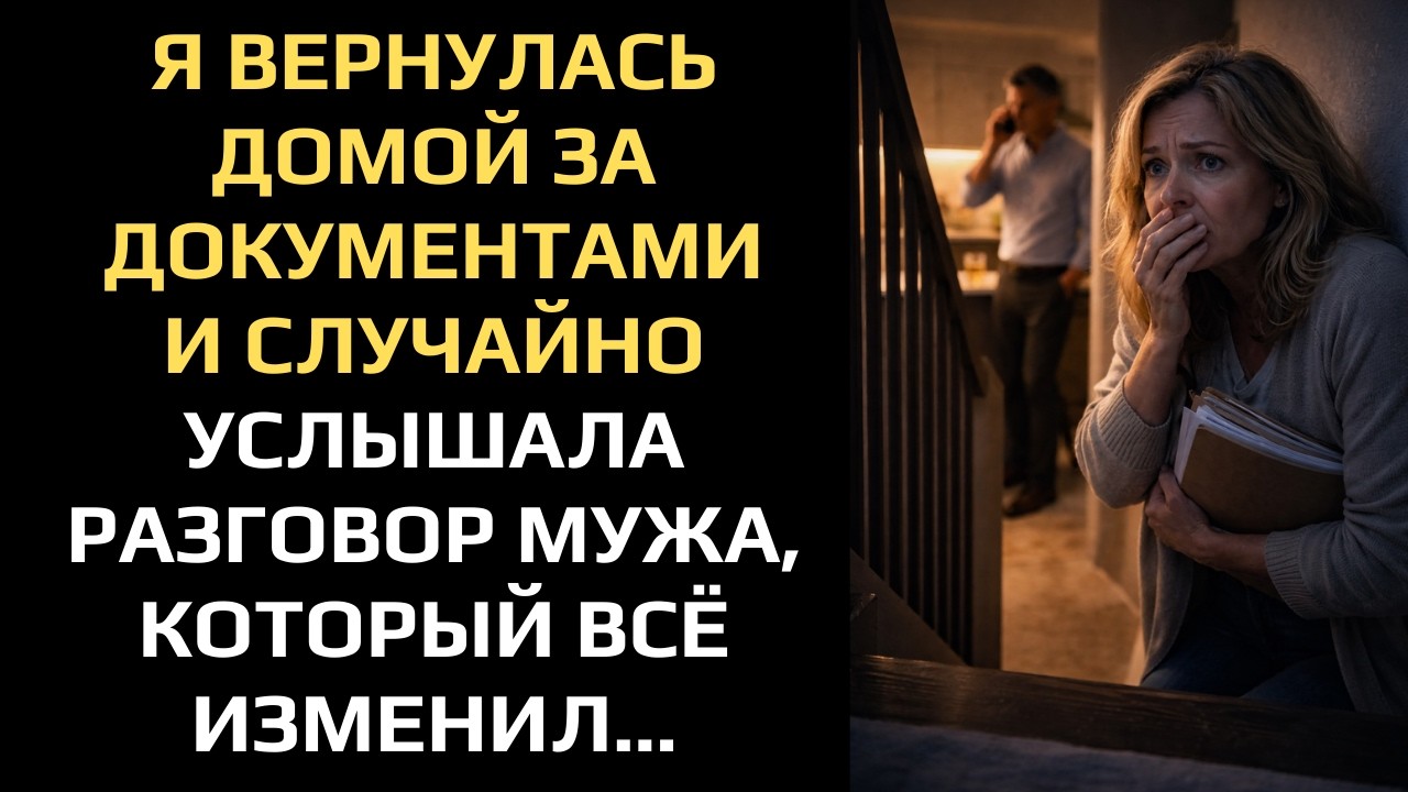 Я ВЕРНУЛАСЬ ДОМОЙ ЗА ДОКУМЕНТАМИ И СЛУЧАЙНО УСЛЫШАЛА РАЗГОВОР МУЖА, КОТОРЫЙ ВСЁ ИЗМЕНИЛ...