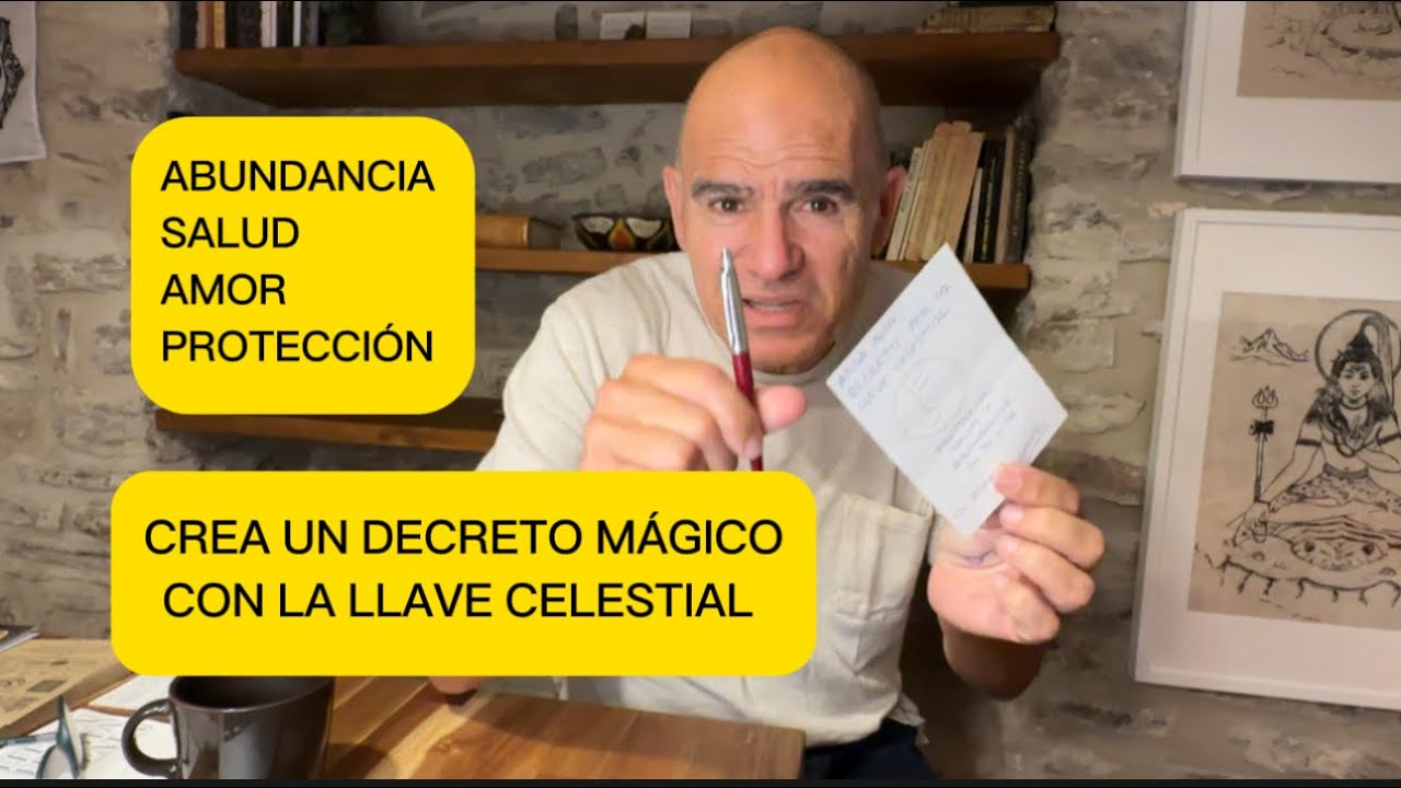 Vamos a crear un decreto con la llave celestial para abundancia.