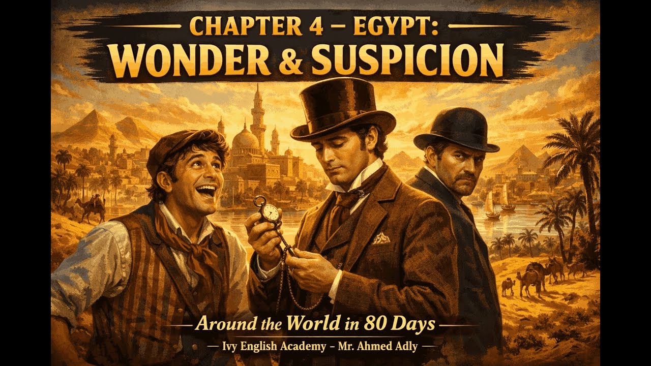 📘 Chapter 4 – Egypt: Wonder & Suspicion | Around the World in 80 Days