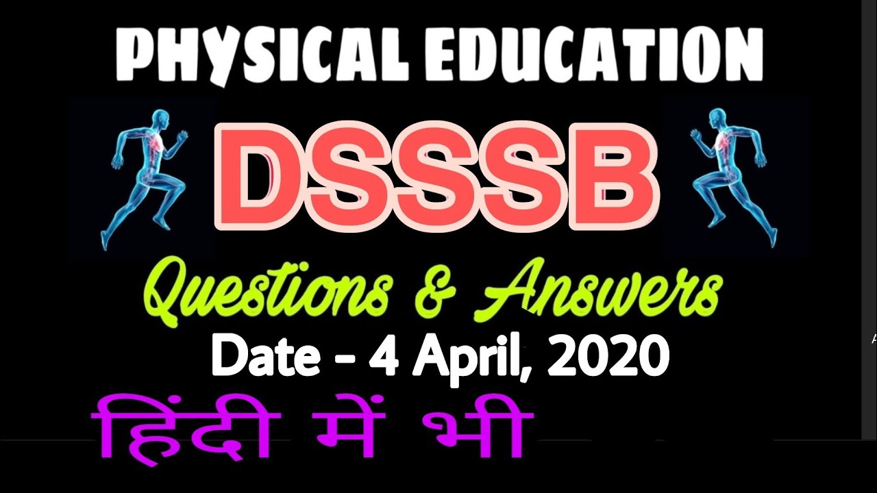 PHYSICAL EDUCATION PGT TGT DSSSB KVS NVS HTET CBSE