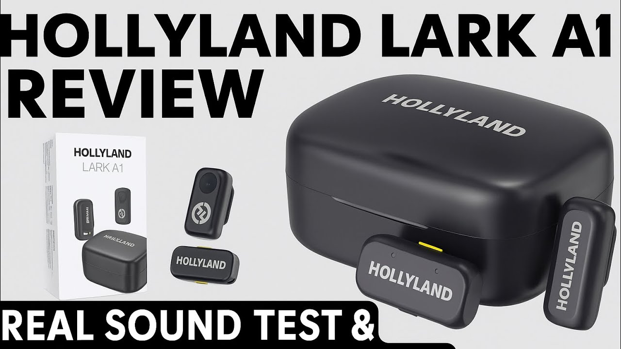 Hollyland lark A1 mic with chargering case  unboxing and full reivew