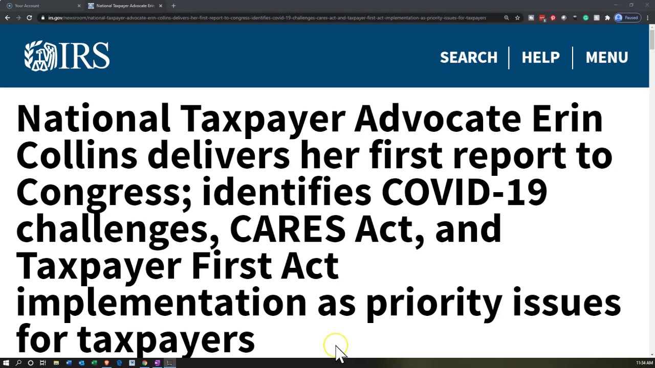 National Taxpayer Advocate Erin Collins delivers her first report to Congress