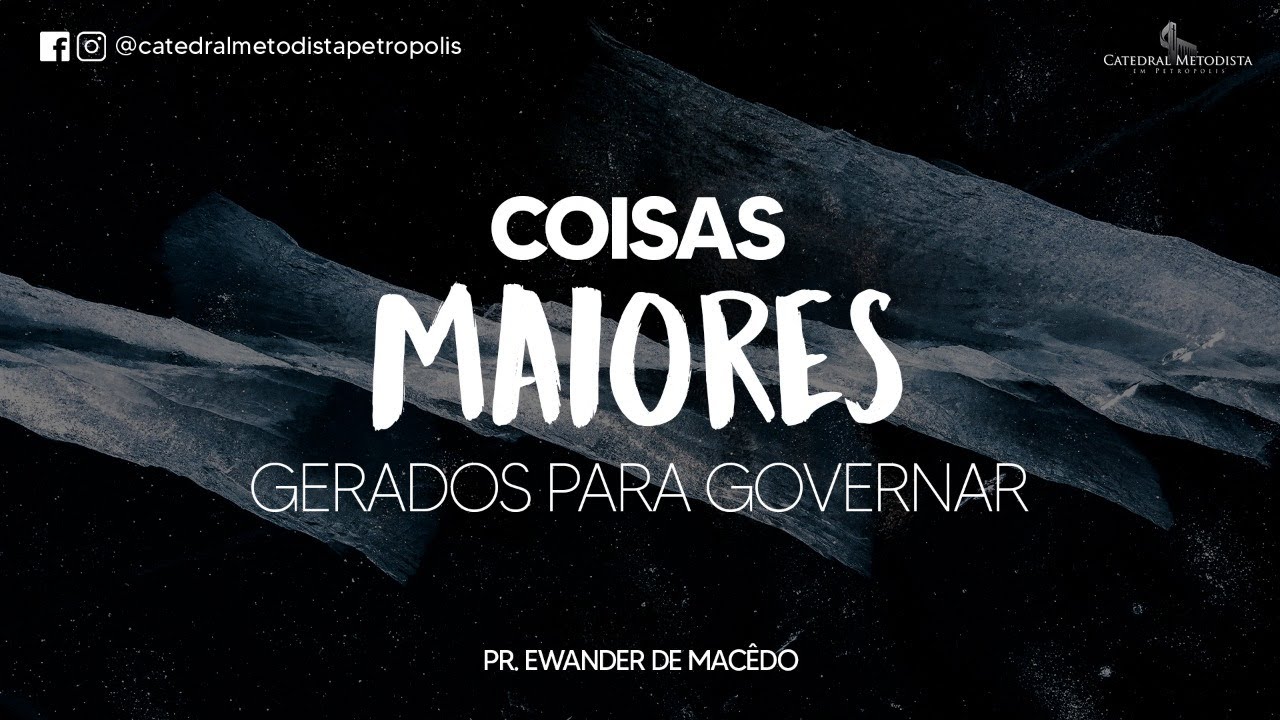 Gerados Para Governar | Pr. Ewander de Mac&ecirc;do