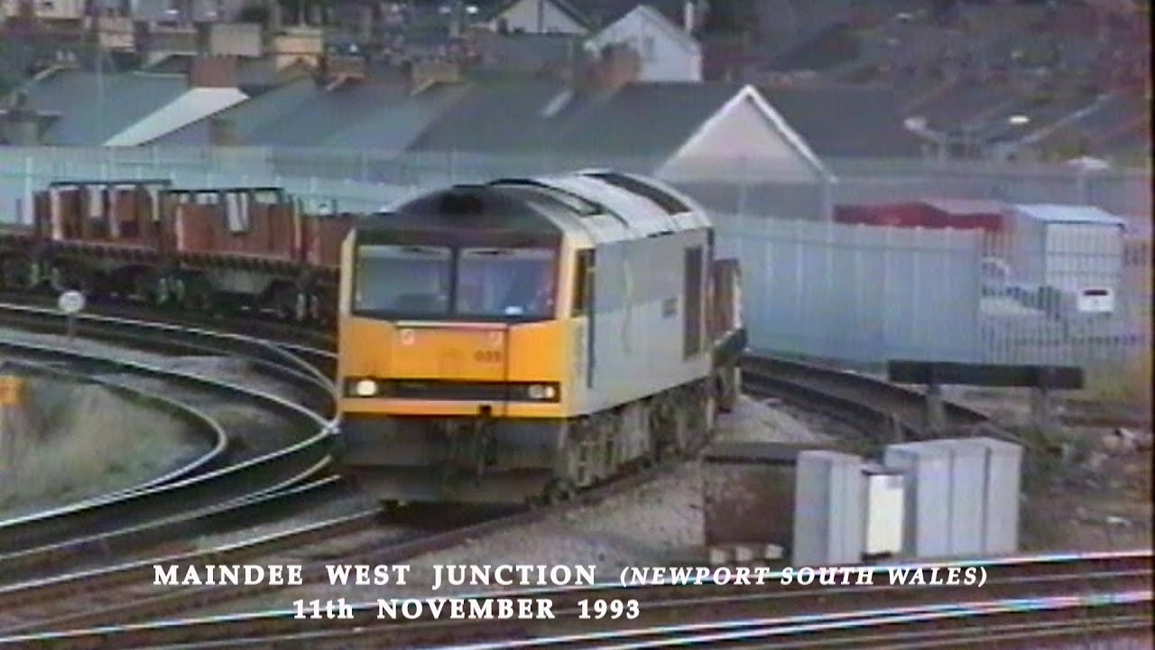 BR in the 1990s Maindee West Junction Newport  South Wales on 11th November 1993
