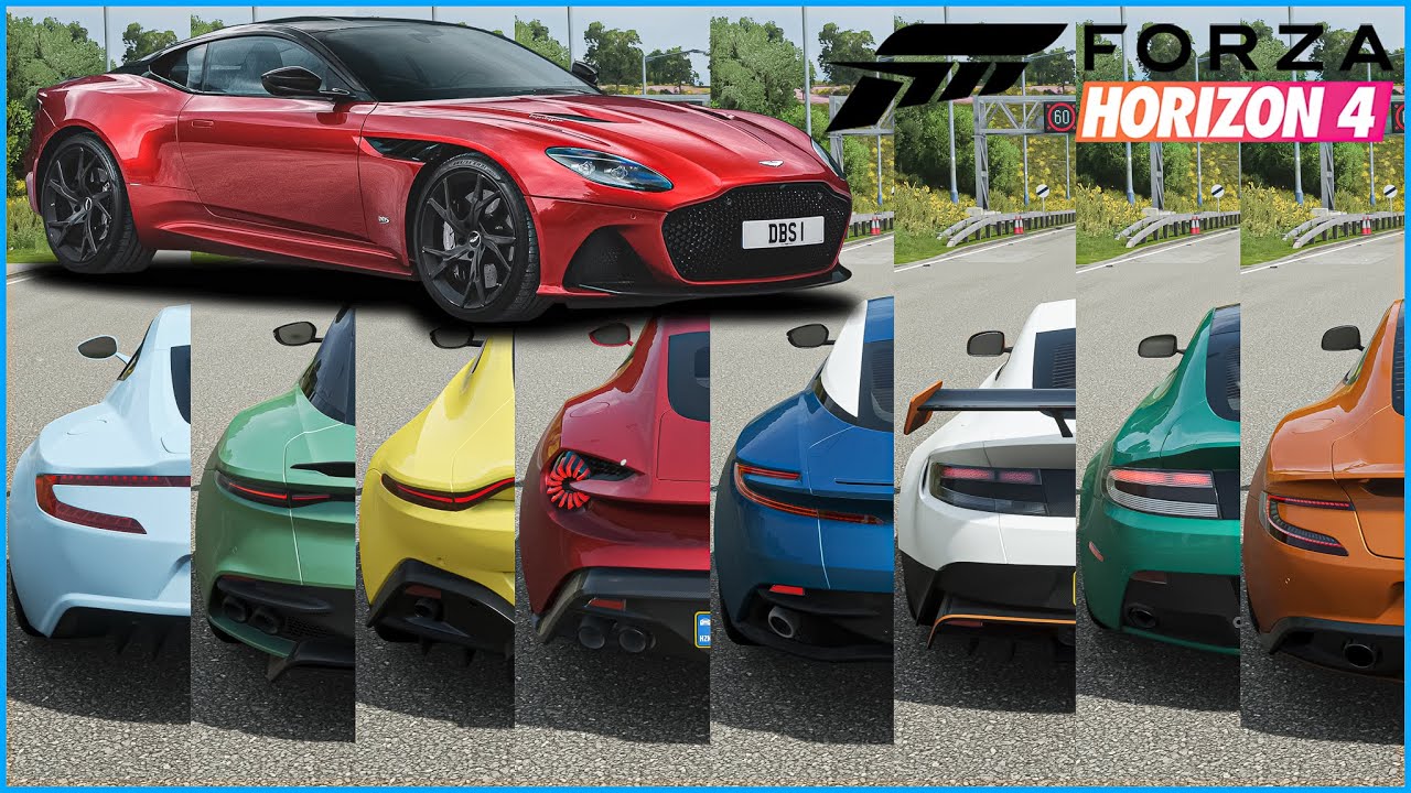 Forza Horizon 4 - Top 12 Fastest Aston Martin Cars | Top Speed Battle (Upgrade)