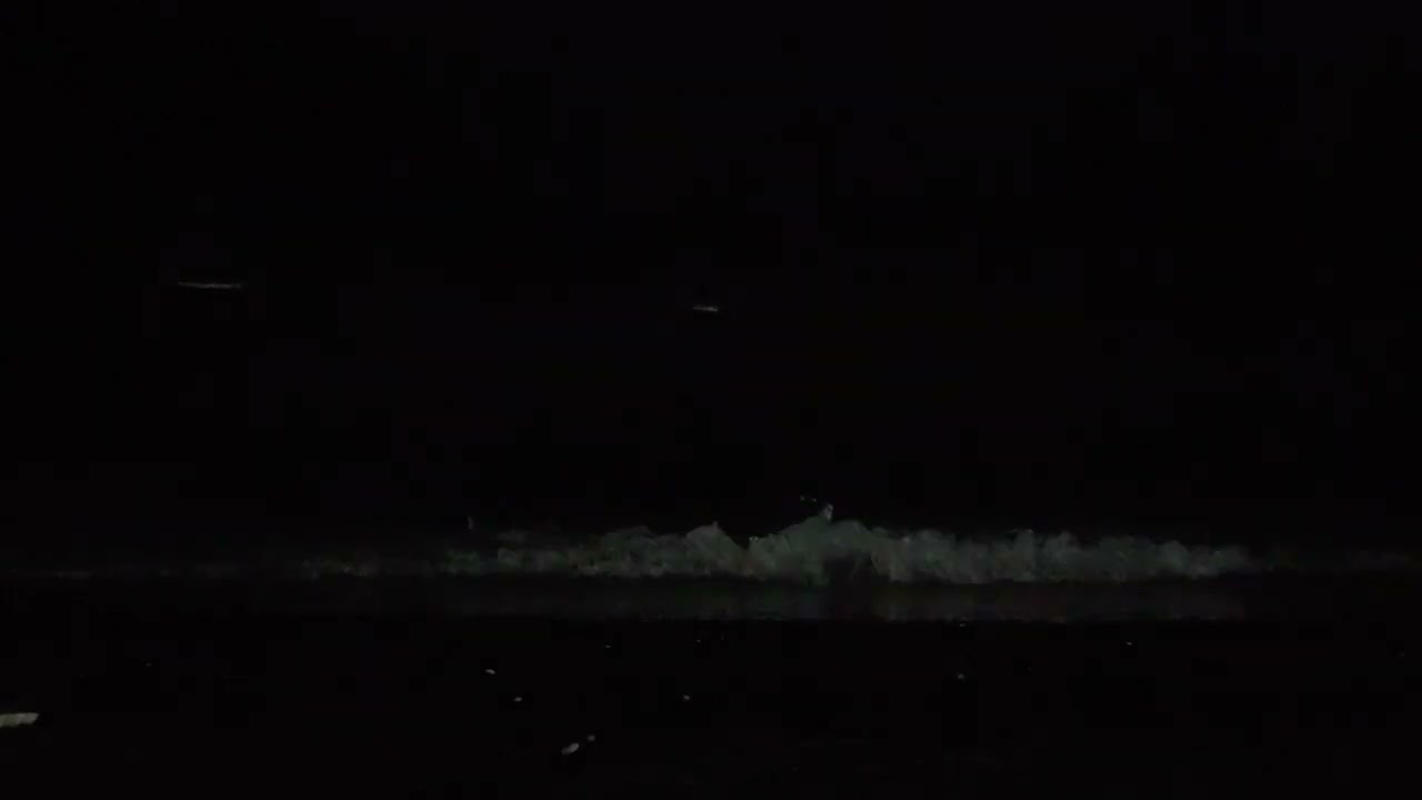 SEA WAVE TRANQUILITY AT NIGHT .ASMR MUSIC.