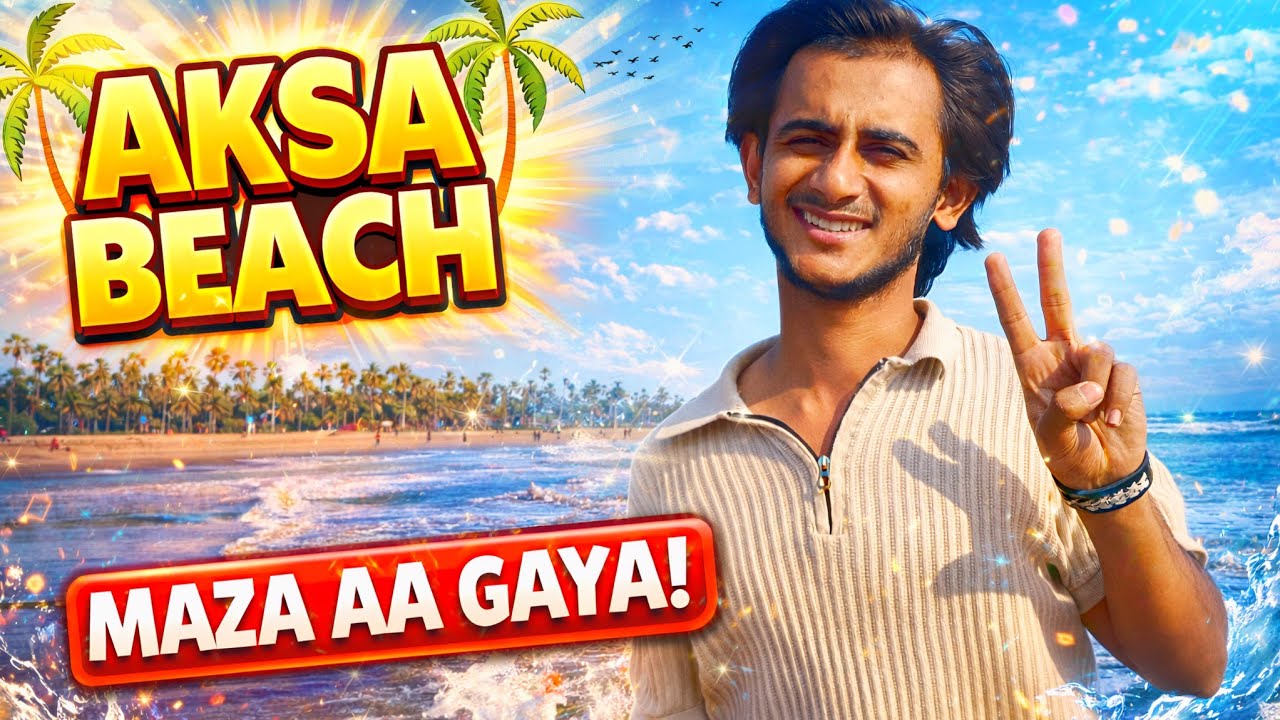 Aksa Beach Mumbai || Malad west || Best Beach In Mumbai || Mumbai famous couple spot || vlogger KF😁 