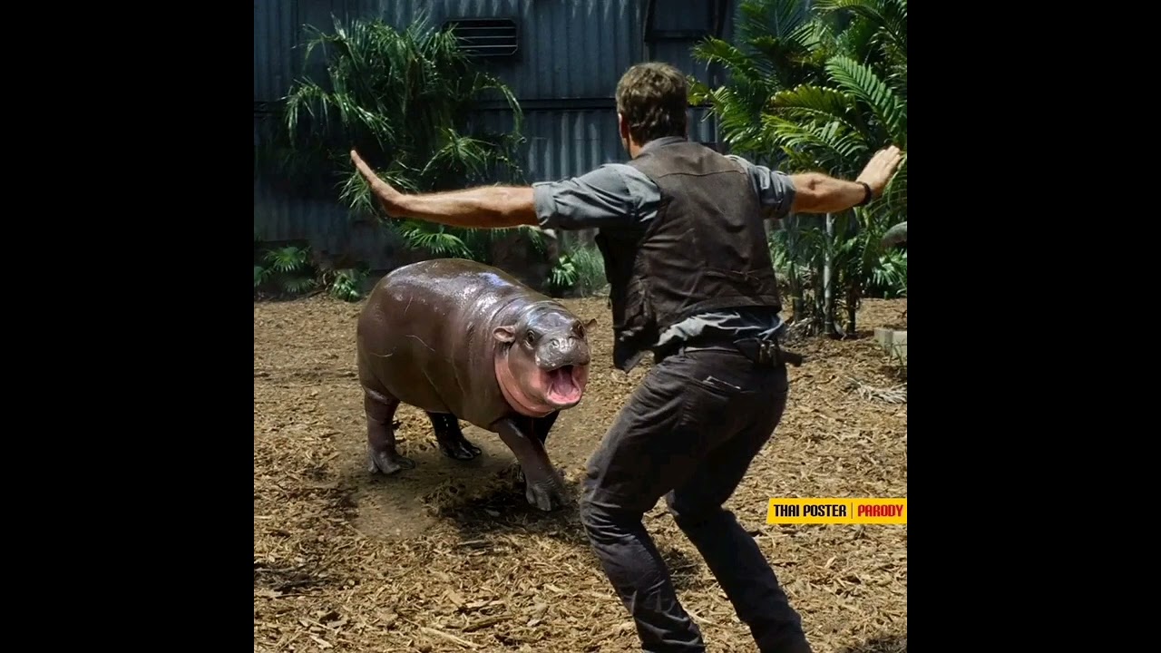 MOO DENG SONG เพลงหมูเด้ง (She is an internet sensation baby pygmy hippo)