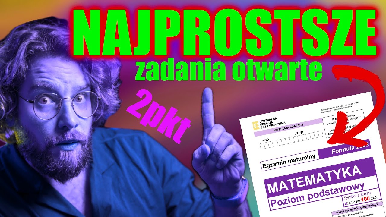 NAJPROSTSZE zadania OTWARTE na MATURĘ 2025 za 2 punkty❗️
