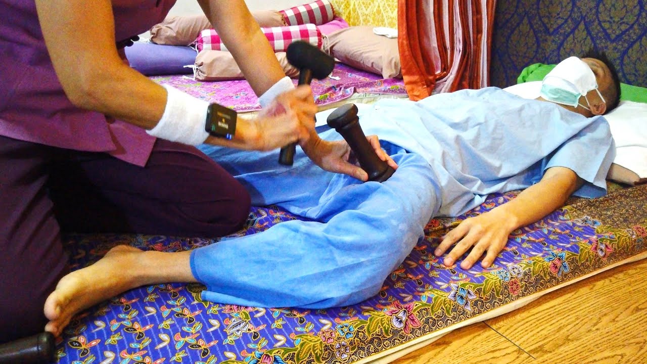 ASMR | Thai HAMMER MASSAGE Tok Sen (Full Body Massage)