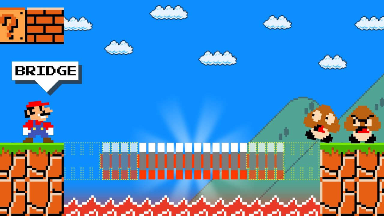 Super Mario Bros. but Mario Say Anything, Mario Get it!