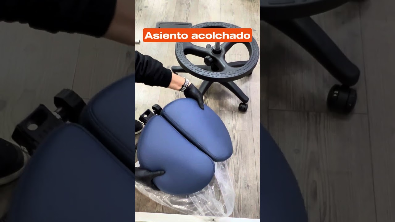 Armado de Taburete ergon&oacute;mico con Respaldo Machtig #tipoSalli #ergonomico #taburete #biotech