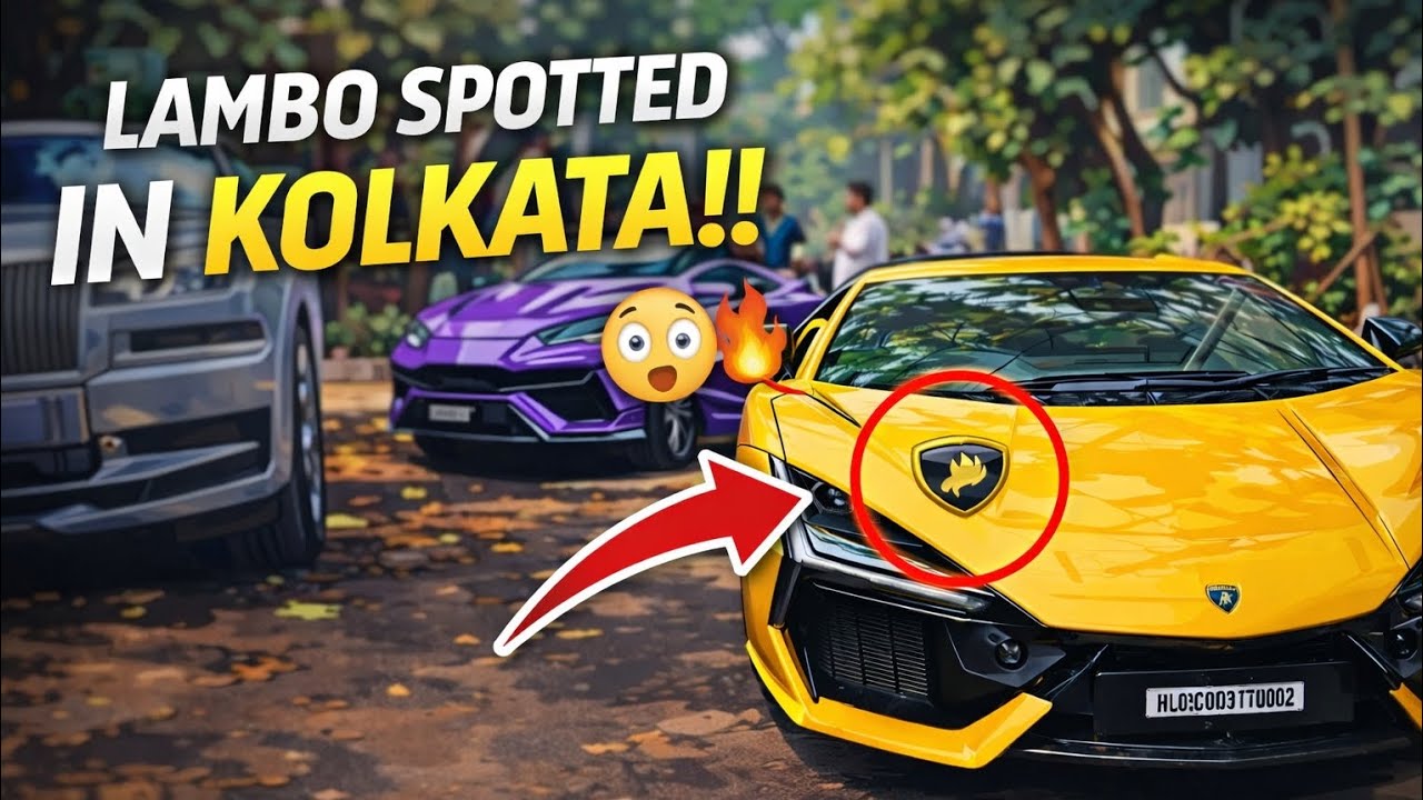 Lamborghini in Kolkata Streets | Supercar Spotting Vlog 😱🔥
