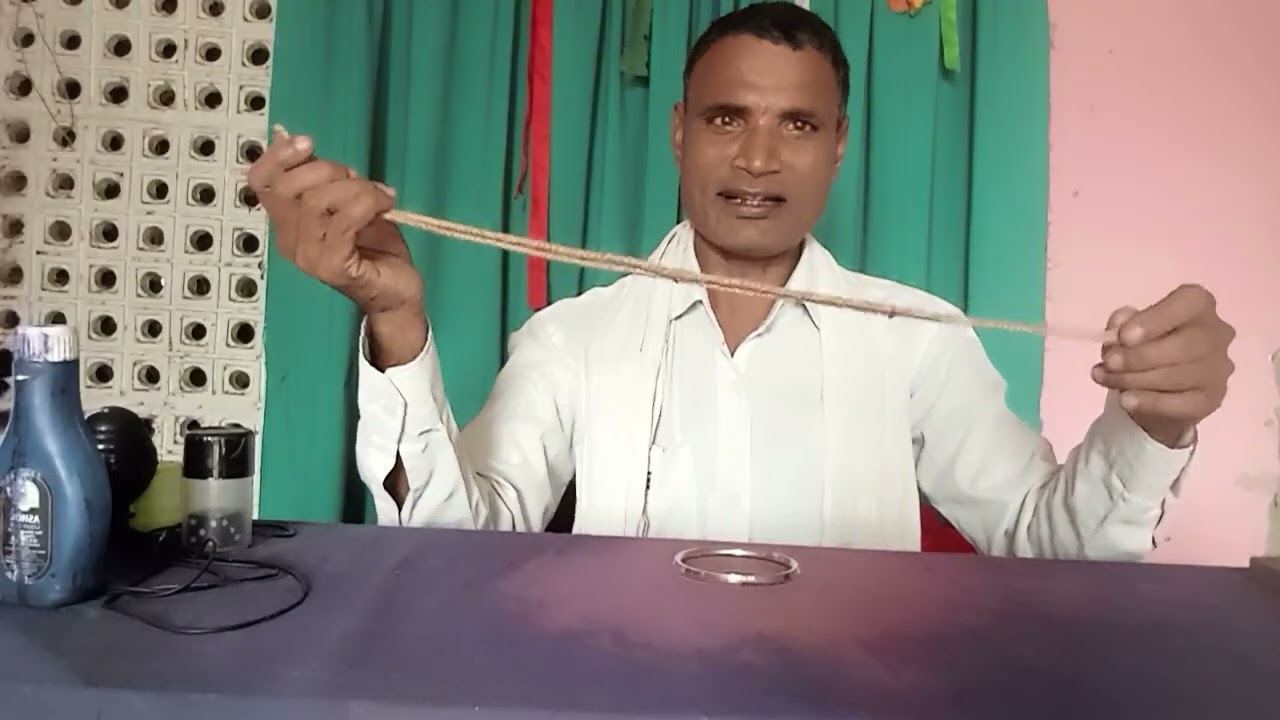 जादू ज्ञान गिलास रस्सी काट के जोड़ के दिखाए