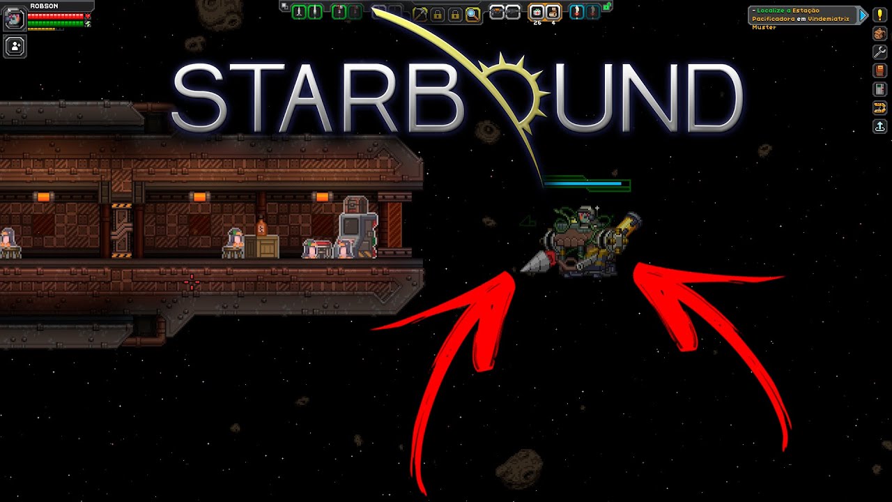 STARBOUND Mech super robô  para explorar a lua