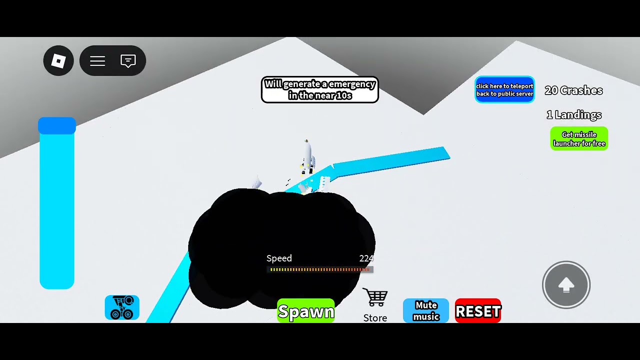 Crash or land Roblox (it's short but fun)