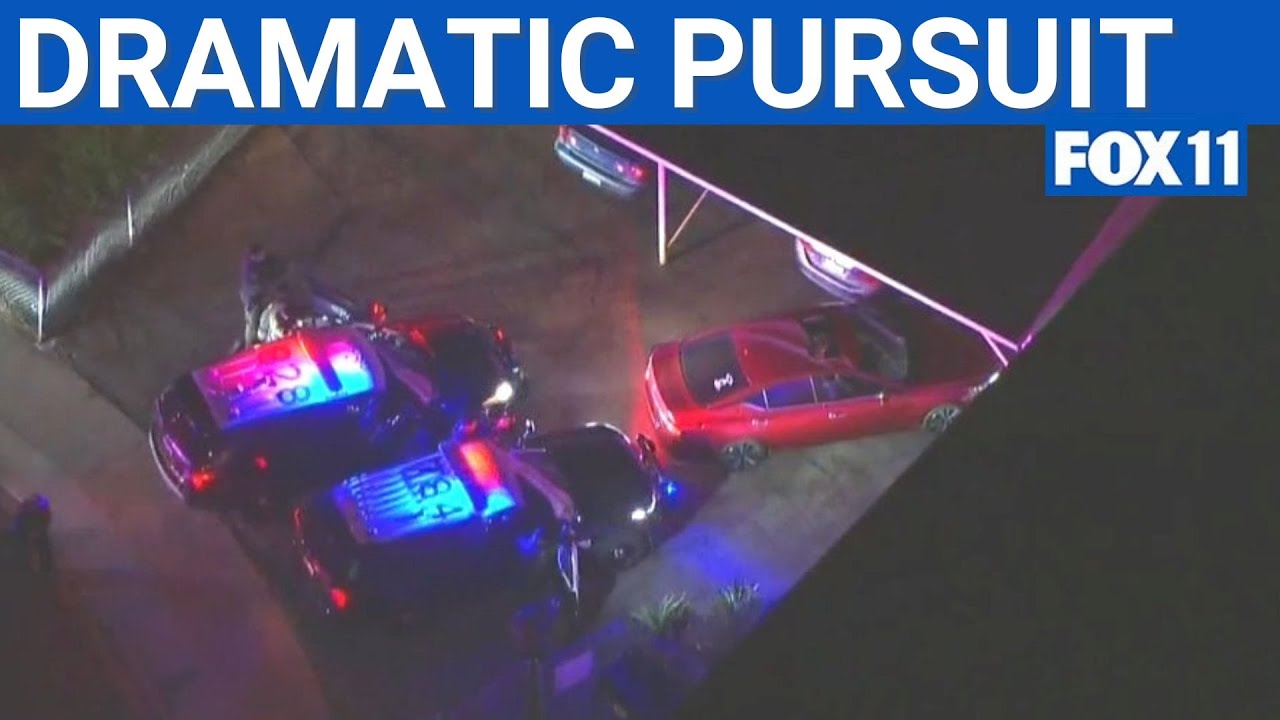 Suspected stolen car leads police chase across Orange County