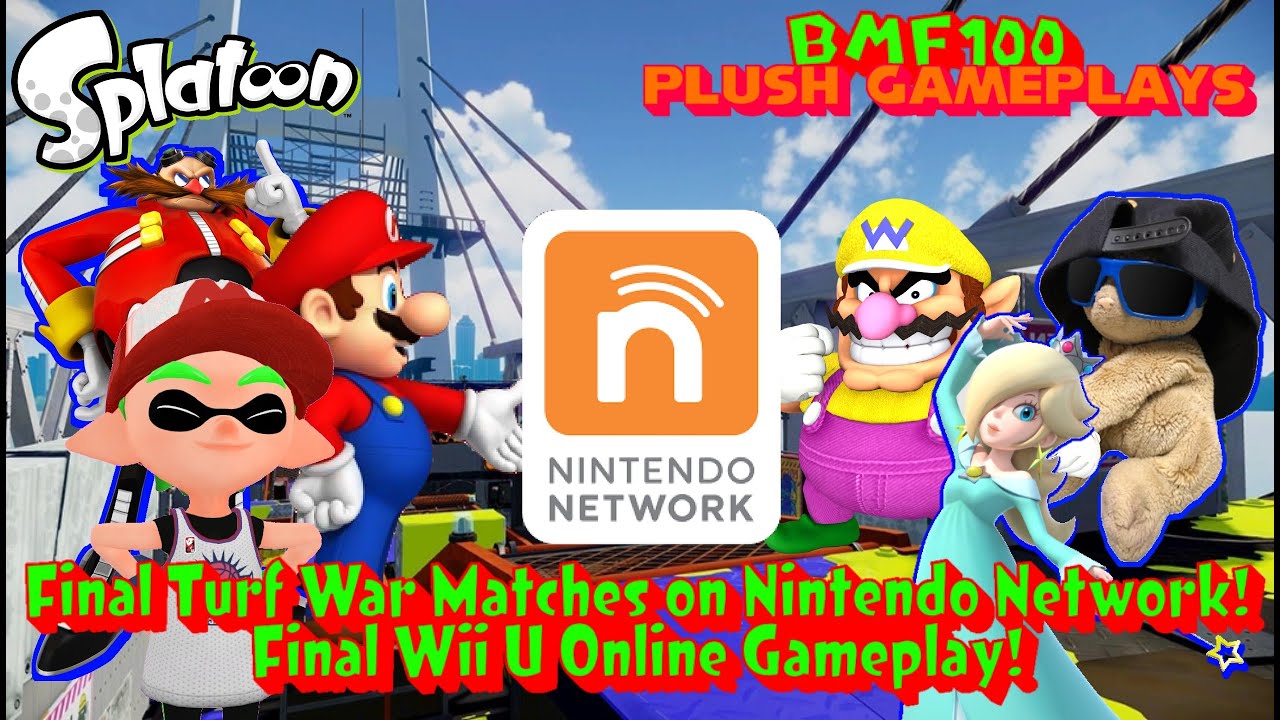 BMF100 Plush Gameplays: Splatoon Wii U Final Turf War Online Characters Match Gameplay!