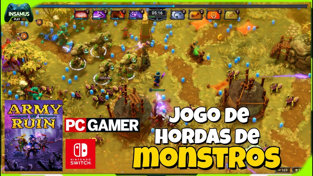 🔥  ARMY OF RUIN - SOBREVIVA AO CAOS! O MAGO CONTRA HORDAS INFINITAS 🧙‍♂️⚡
