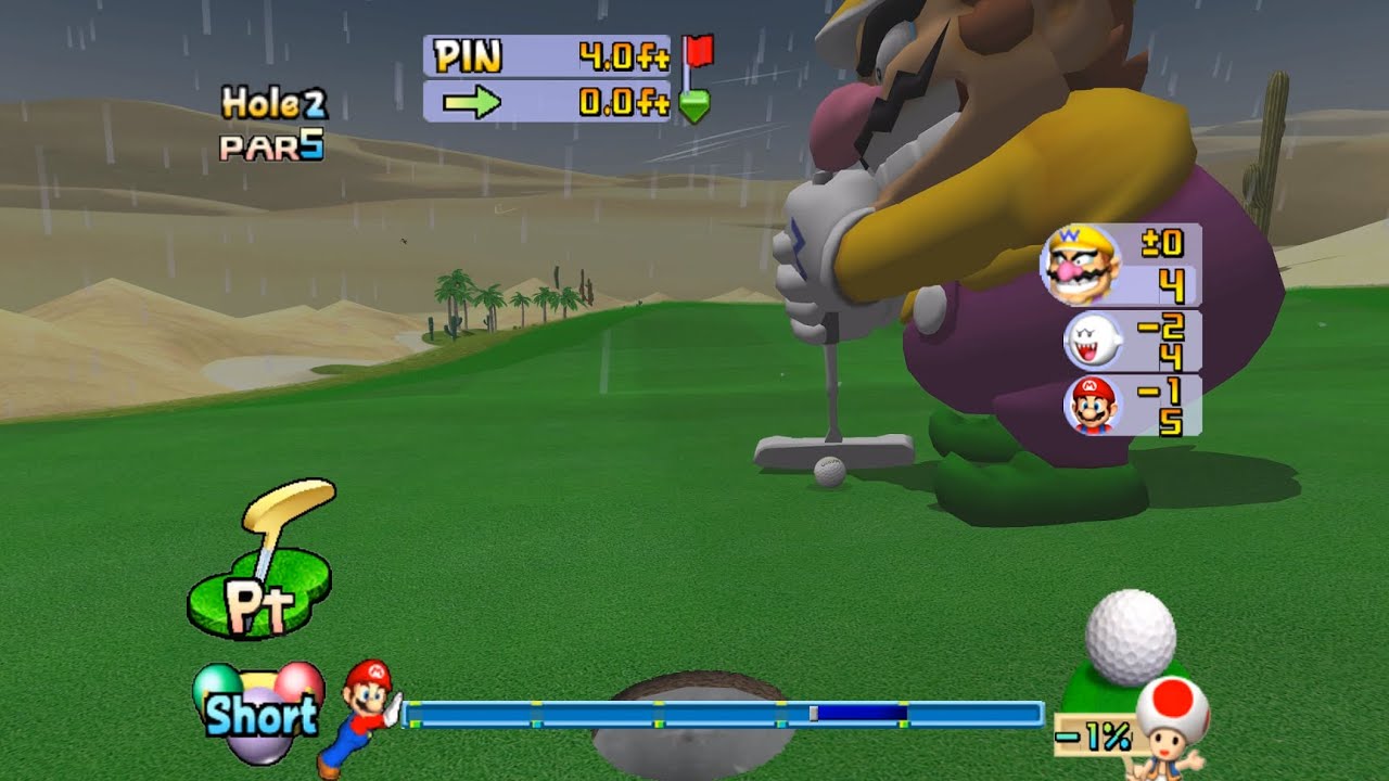 Mario Golf: Toadstool Tour Sands Classic 3 player Netplay 60fps