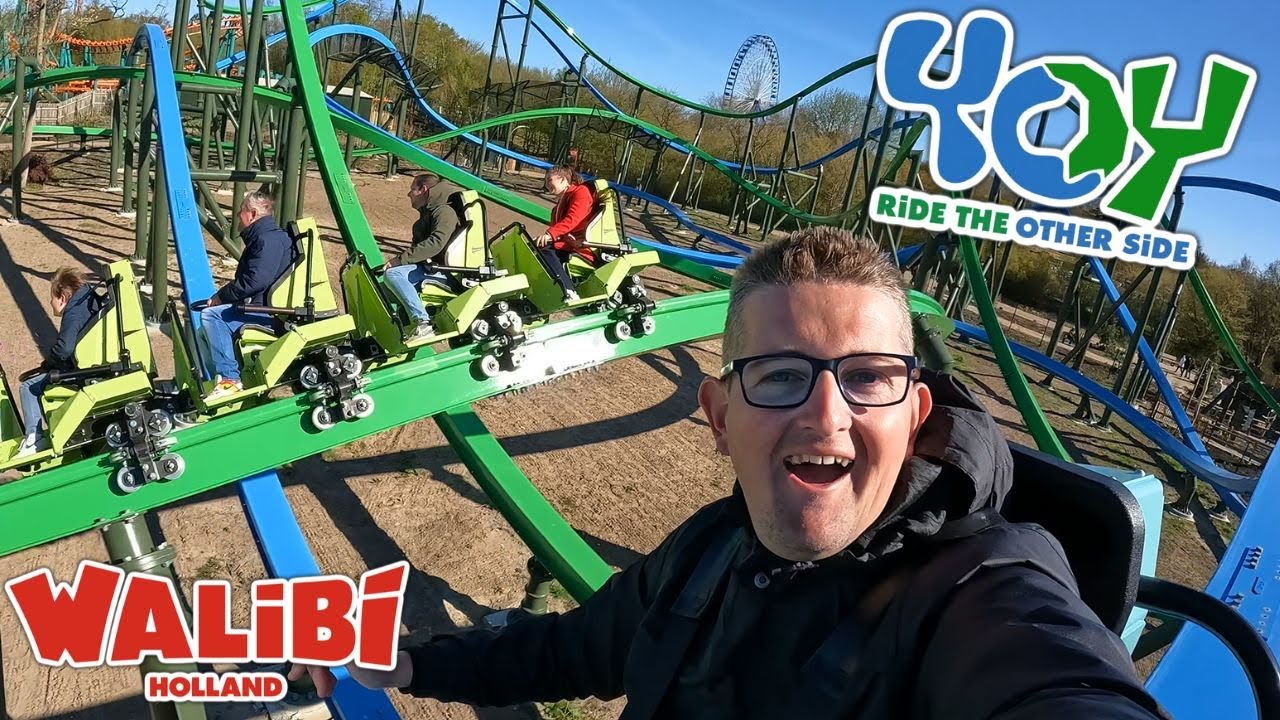 ПЕРВАЯ ПОЕЗДКА И ОБЗОР - НОВЫЕ однорельсовые горки Walibi Holland Dueling RMC!