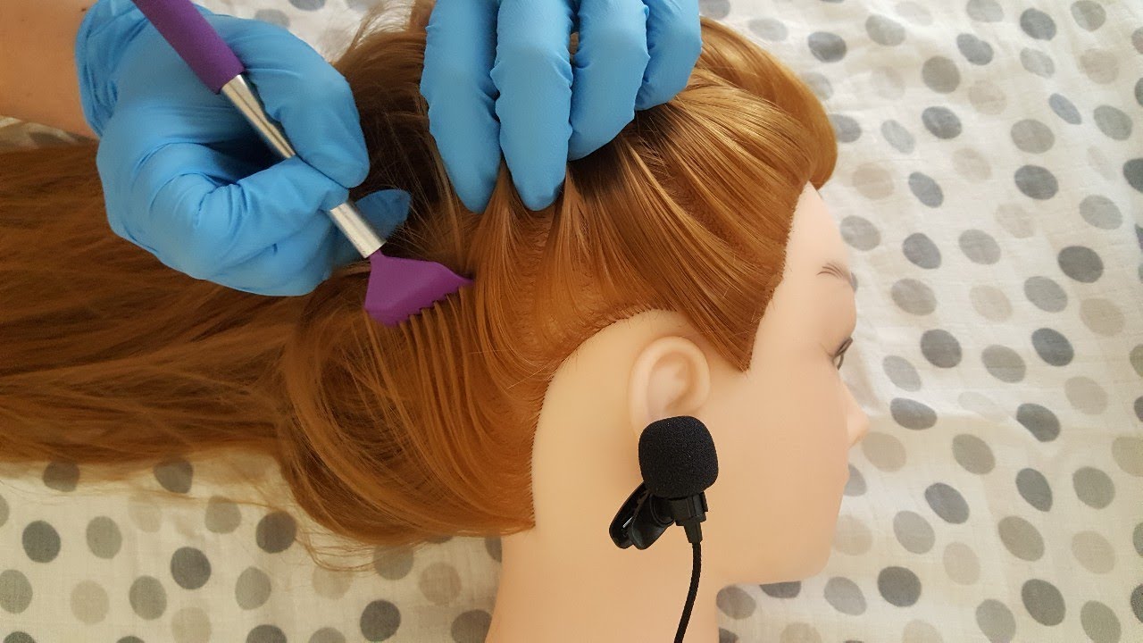 ASMR Hair & Scalp Treatment / No Talking / Latex Gloves / Mannequin
