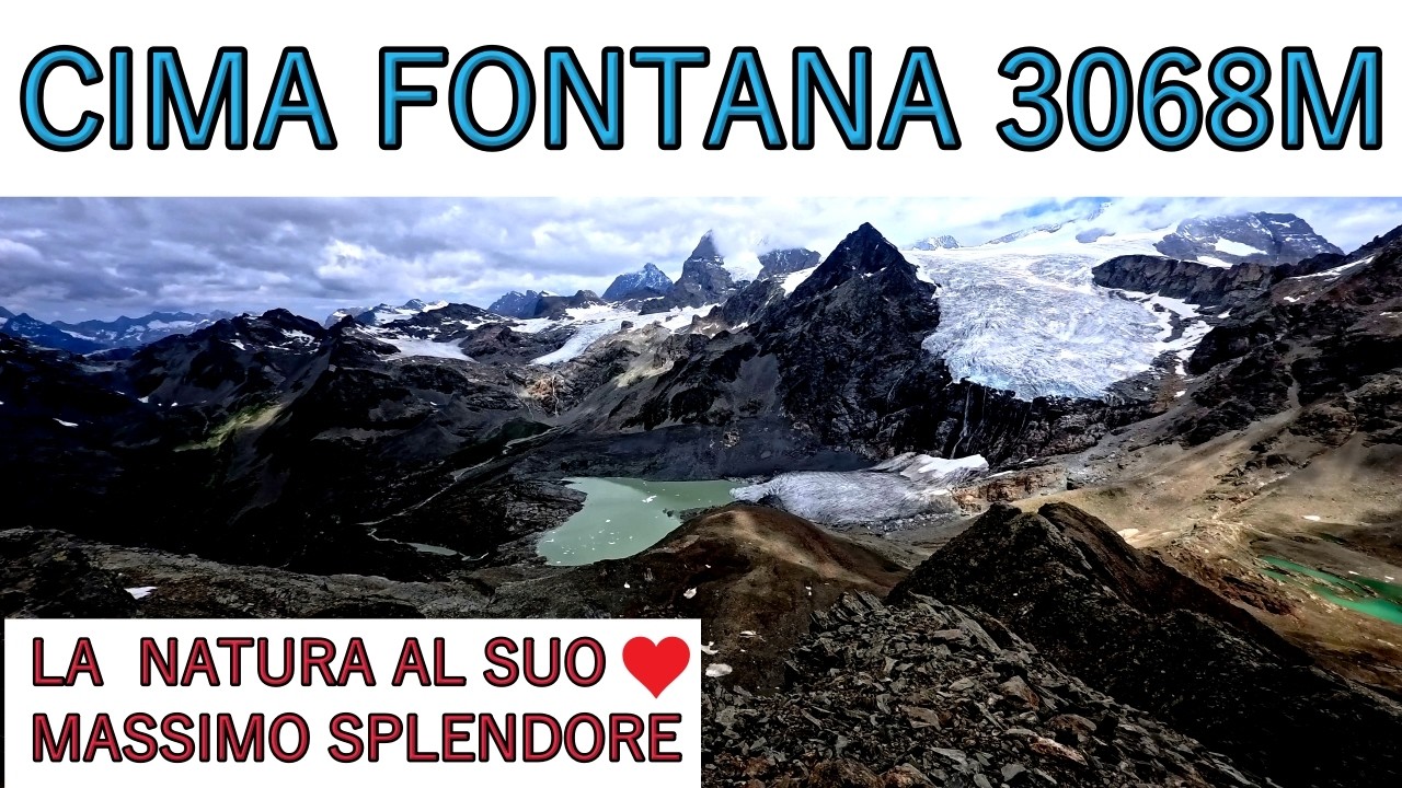 Cima Fontana 3068 m , Valmalenco ,trekking Lombardia