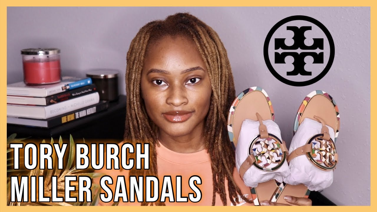 TORY BURCH MILLER SANDALS UNBOXING + REVIEW | Kennedi Leigh