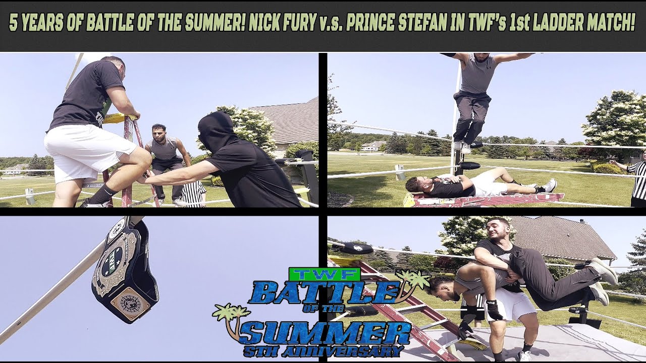 Ladder Match! Prince Stefan v.s. Nick Fury For The TWF Championship @ BOTS (TWF PPV #13)