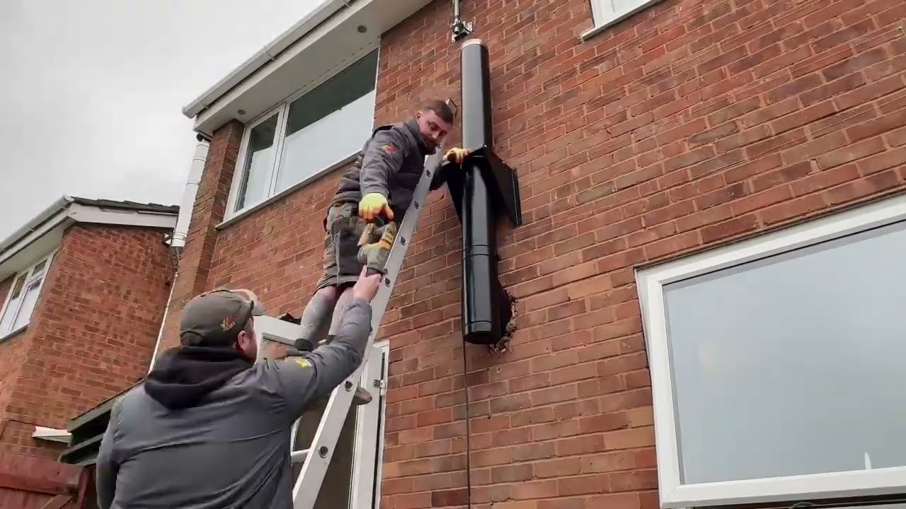 Clock Blithfield 5kW Stove Installation False Fireplace & Insulated Flue System