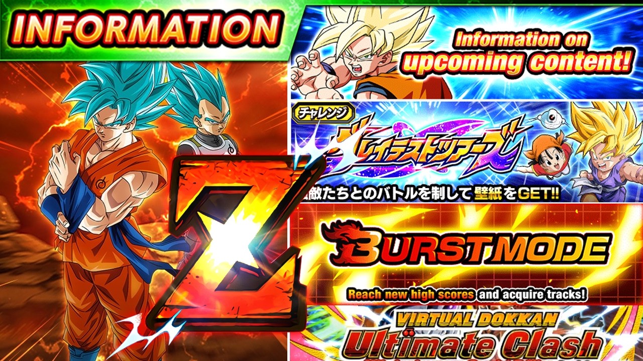 UPCOMING CONTENT!! ROF BLUES EZA, *NEW* CHALLENGE EVENT, BURST MODE + BATTLEFIELD! (Dokkan Battle)