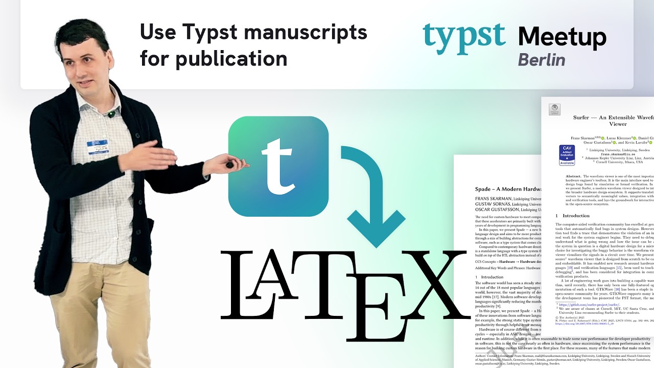 Пишите в Typst, отправляйте в LaTeX с помощью ttt | Встреча пользователей Typst