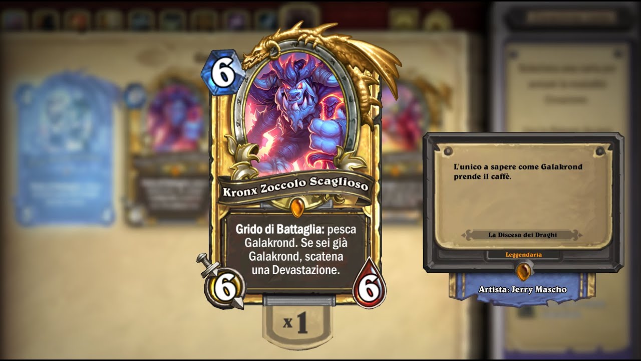 Crafting Golden Kronx Dragonhoof | Hearthstone