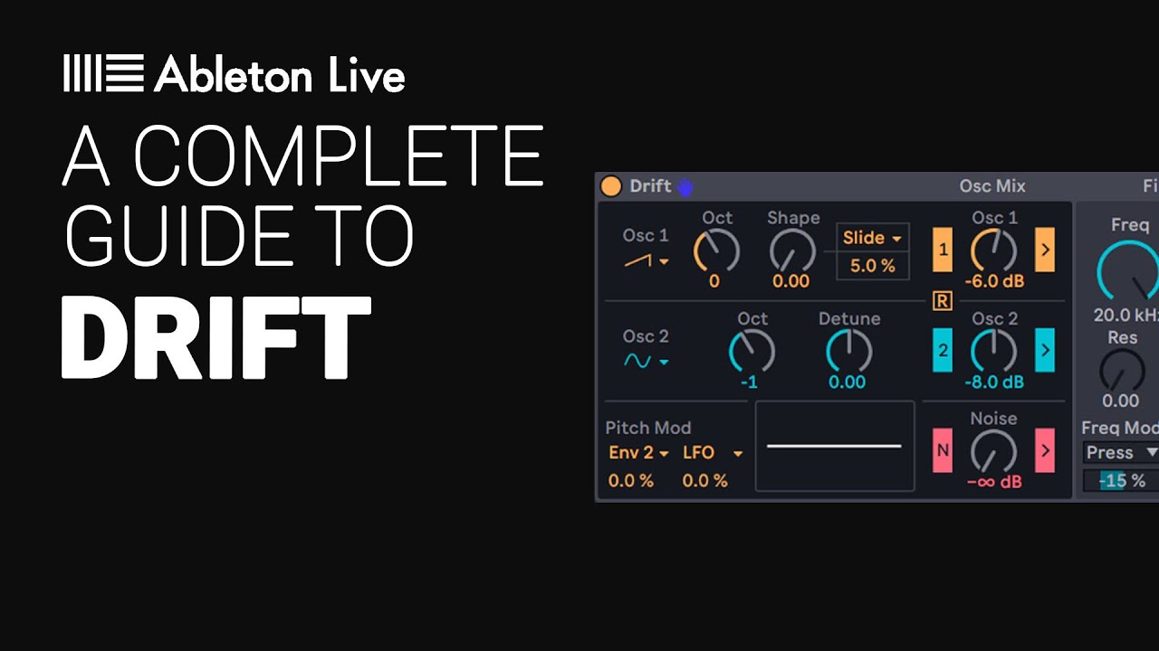 Руководство по синтезатору DRIFT от ABLETON — обучающее руководство