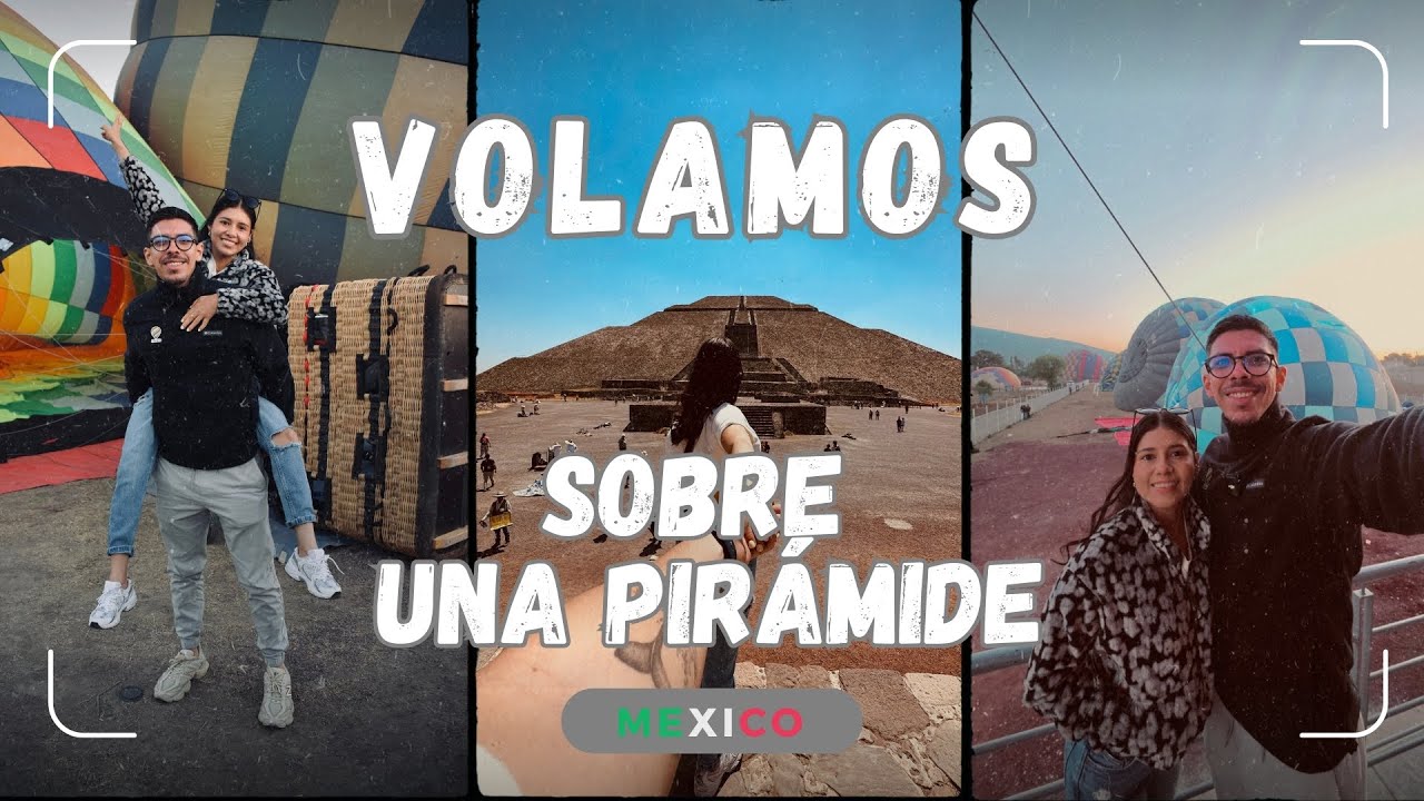 Así es volar SOBRE una PIRÁMIDE 🎈⛰️… ¡Increíble experiencia en Teotihuacán! 🇲🇽✨