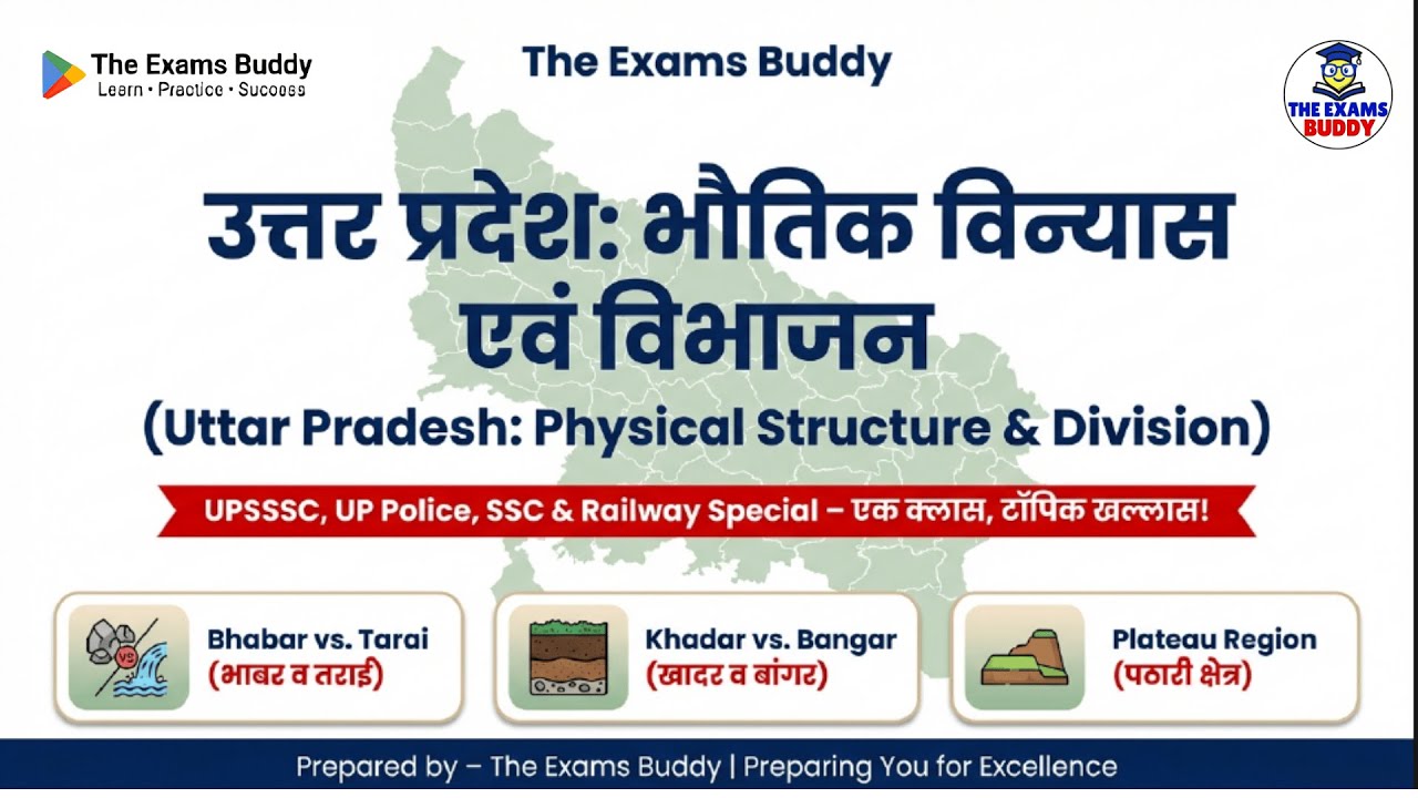 UP GK Detailed | Class 02 |  उत्तर प्रदेश का भगौलिक परिचय