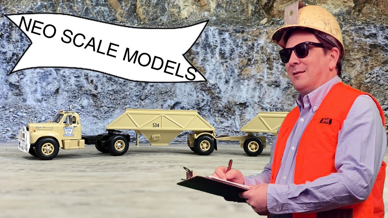 Mack B61 Double Bottom Dump Trailers Carter Coal Company 1:64th Scale Resin & Diecast Product Review