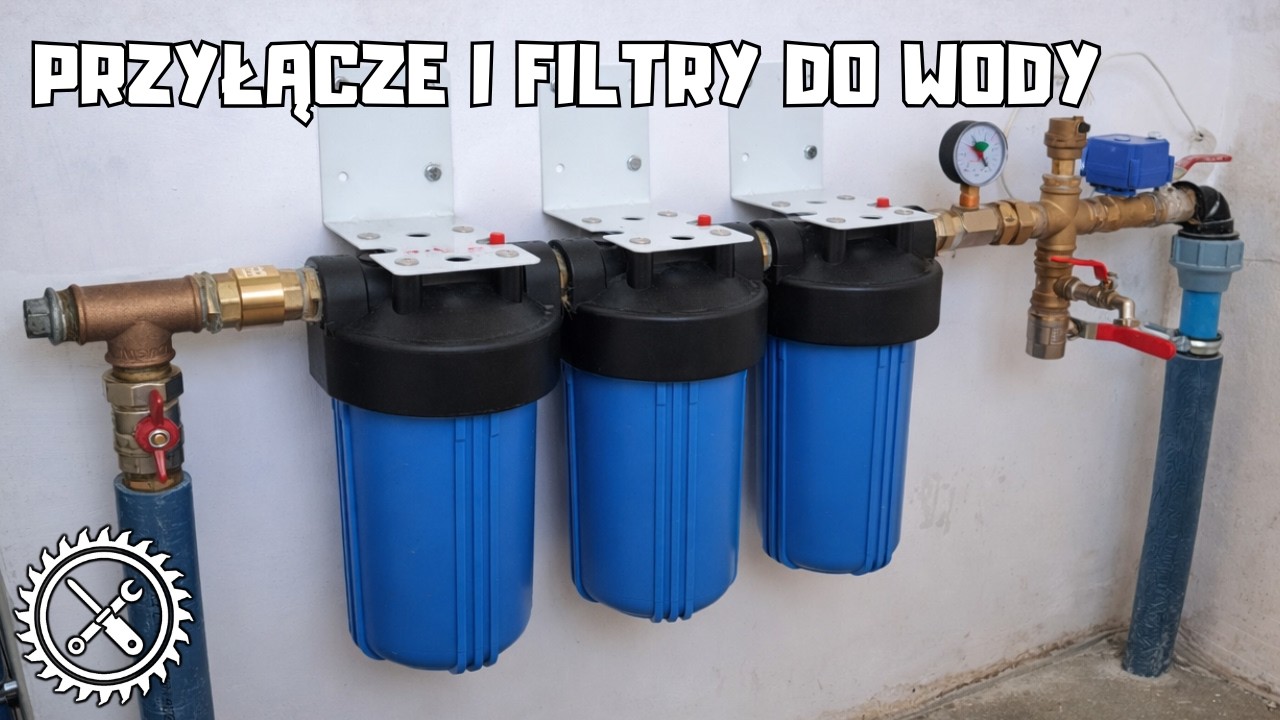 Przyłącze wody użytkowej ze studni i montaż filtrów do wody big blue 10 cali