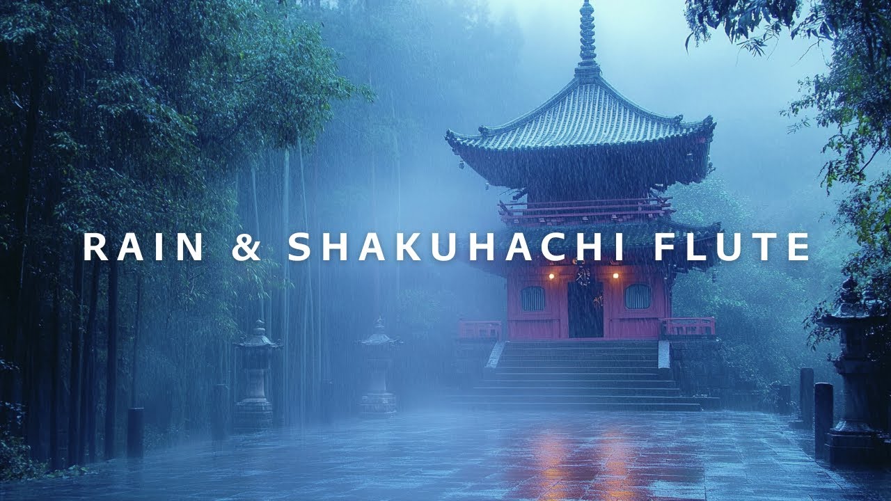 Rainy Japanese Bamboo Flute Meditation: Kyorei | Ryūgo Shakuhachi
