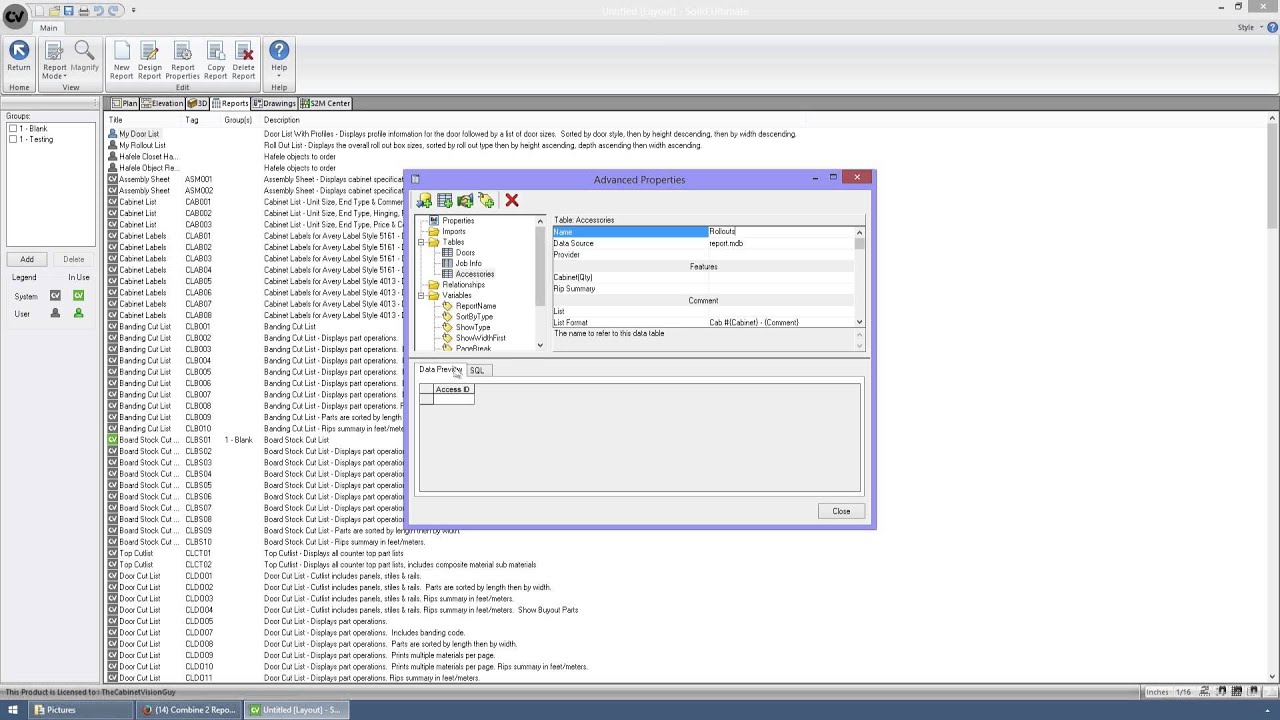 Combining Reports