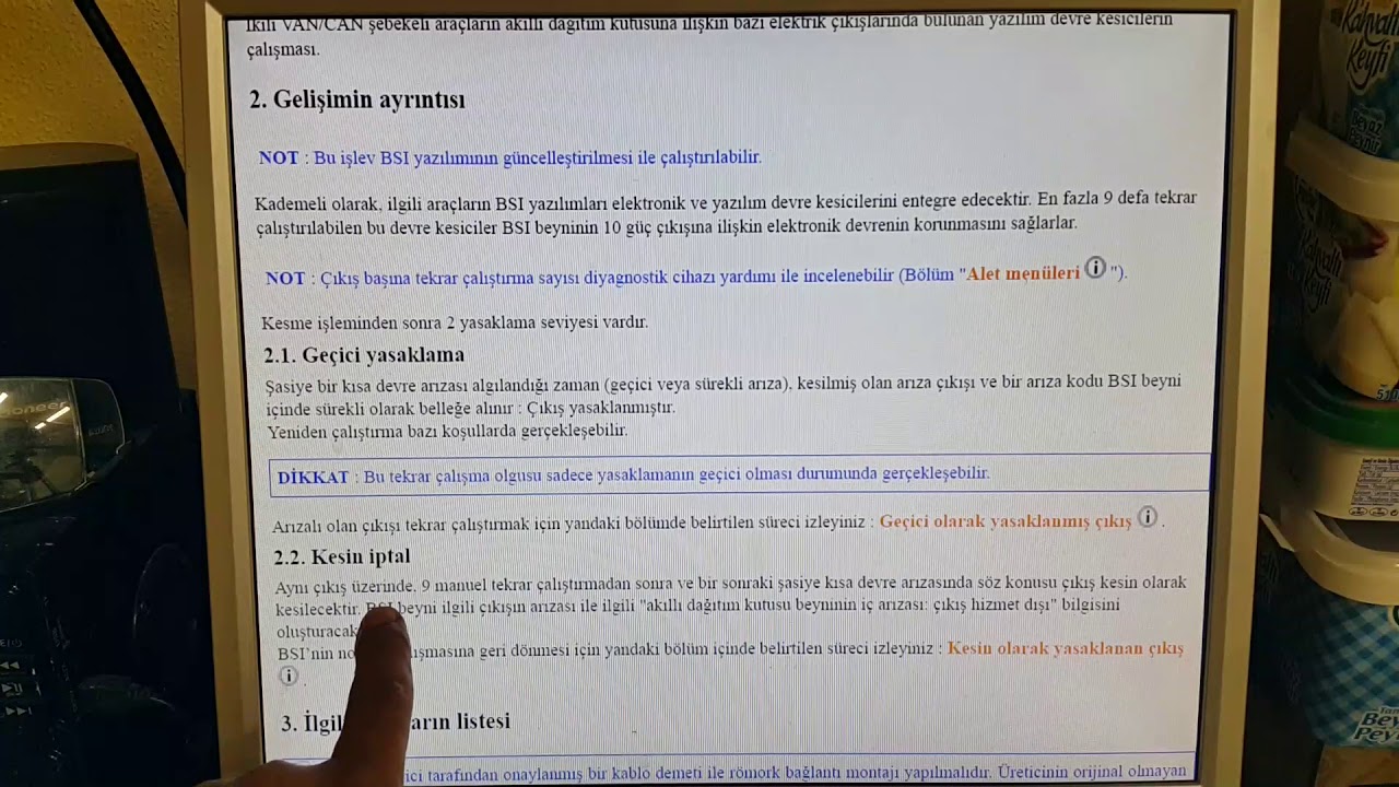 Peugeot Pejo 307, BSI RESET, BSI HATA GİDERİMİ, Çok önemli dikkat edilmesi gereken bir konu.